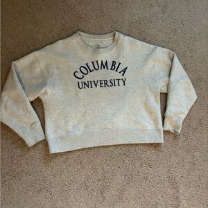 Columbia University Gray Sweater League brand cropped small